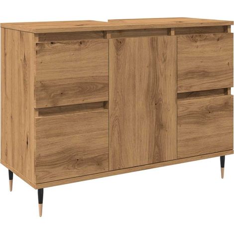 Maison Exclusive - Mueble de baño madera de ingeniería roble arti (1/5)