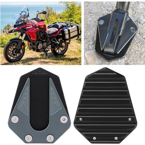 Benelli TRK 502 Motorradständer, rutschfeste Seitenständerverlängerung aus Titan, Stabilisierungsfußverlängerung (1/5)