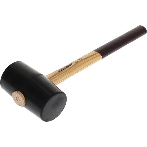 Gummihammer GEDORE - hart - schwarz - mit Eschenstiel - 380 mm - Kopf-Ø: 75 mm - 226E-3 (1/5)