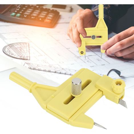 Coupe-cercle réglable pour découpes précises de 1,5 à 50 mm de rayon (1/5)