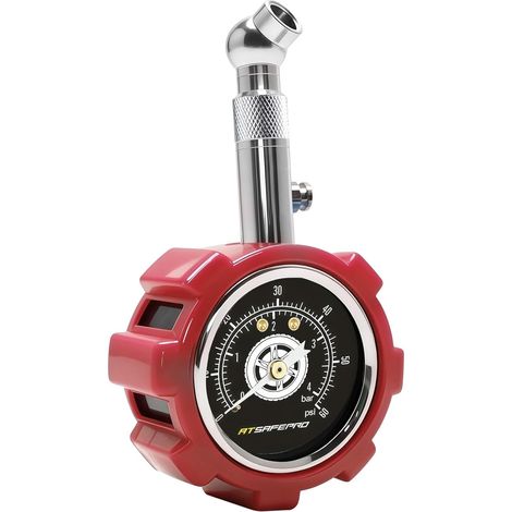 Manomètre Pression Pneu, 4 BAR/60 PSI Lumineux Auto Moto (1/5)