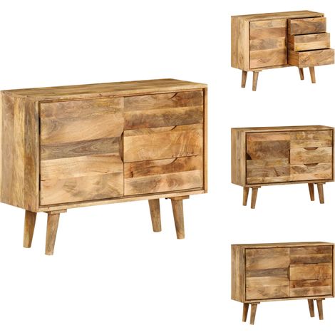 Sideboard Massivholz Mango 90x30x69 cm - Sideboard - Sideboards - Holz Sideboard - Holz Sideboards (1/5)