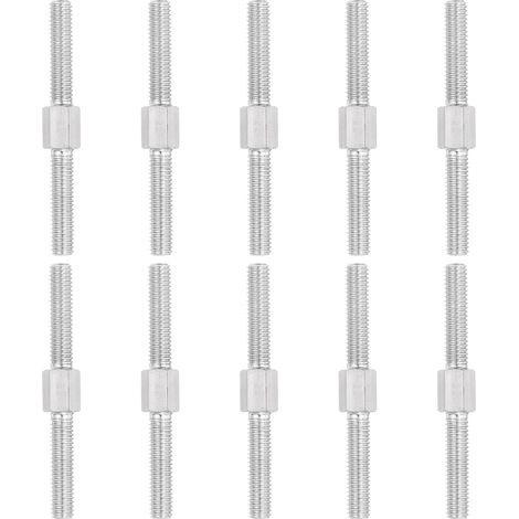 10pcs Tige Filetée Double Extrémité M6x60mm Boulon Hexagonal (1/5)