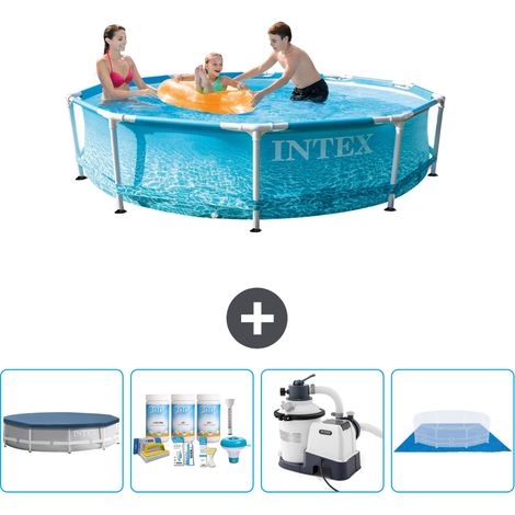 Piscine Intex Cadre Rond - 305 x 76 cm - Inclus Accessoire CB59 (1/5)