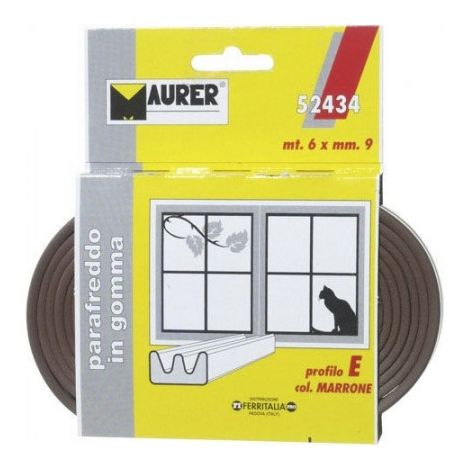 PARAFREDDO GOMMASTRIP PROFILO E 6MT MARRONE MAURER (1/5)
