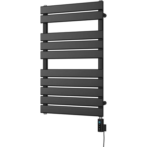 Typhoon - Black Electric Towel Rail H816mm x W500mm 300w Thermostatic WIFI (1/3)