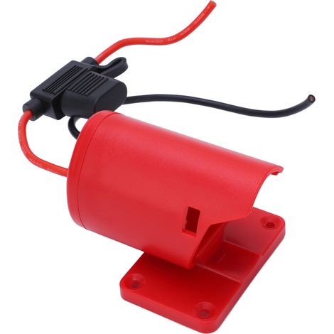 Adaptateur de batterie avec boîtier ABS, convertisseur de batterie au lithium 12 V, remplacement avec fusible 30 A pour M12 (1/5)
