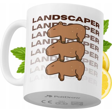 Lustige Tasse für Landschaftsgärtner – Kaffee- oder Teetasse mit witzigem Textdesign – ideal für Geburtstage, Namenstage, Feiertage und besondere Anlässe. Hochwertige Tasse für Zuhause, Büro und Arbei