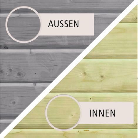 Pool X2 wassergrau inkl. Vlies, Folie blau