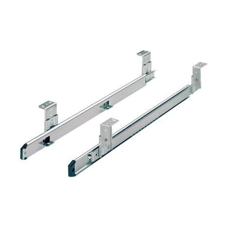Hettich – Coulisse à billes pour tiroir – Charge 20 kg – Longueur 400 mm – Pour support clavier coulissant – Acier chromé