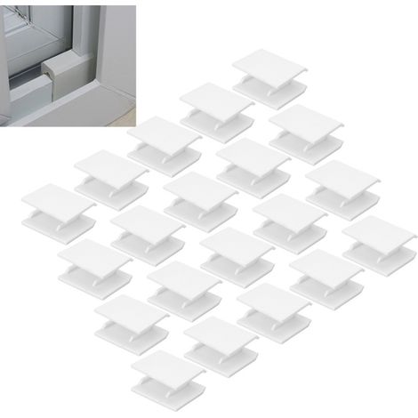 Beyamis Butées verrouillage portes/fenêtres – lot 20, plastique, anti-collision (1/5)