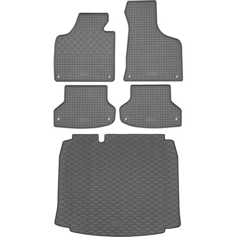 Set di tappetini in gomma per auto e tappetino per bagagliaio per Audi A3 II 8P Sportback dal settembre 2004 al gennaio 2013. (1/5)