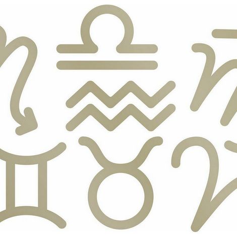 Stickers signes du zodiaque beige (1/5)