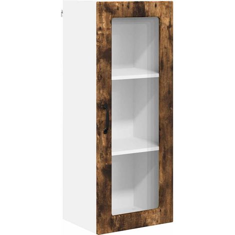 Meuble mural de cuisine,Armoire de cuisine avec porte Chêne fumé 40 x 31 x 100 cm CFW53329 (1/5)