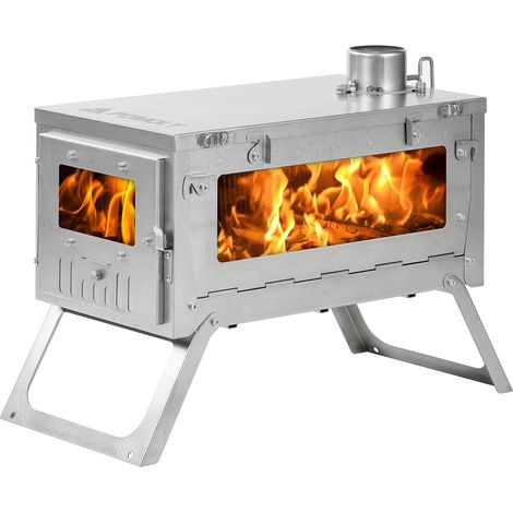Ti-0.6 Réchaud Portable en Titane Pour Camping Extérieur (Tuyau de Cheminée 9.84ft/3m) (1/5)