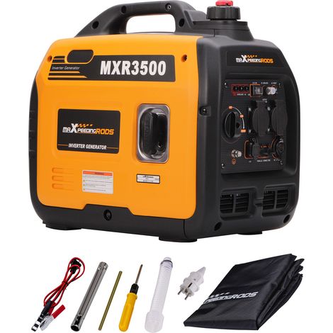 Stromerzeuger Inverter 3300W Benzin 4 Takt mit USB und 230V Steckdosen Superleise und leicht als Notstromaggregat für Camping Reise Garage Wohnwagen Baustelle maXpeedingrods never used