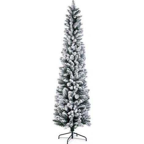 Albero Slim Sillian Innevato Bizzotto h 210 464 Rami (1/5)