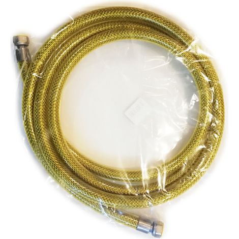 Tubo flessibile ff 1/2 lunghezza 300cm in acciaio inox laccio gas - gpl - metano cucina (1/2)