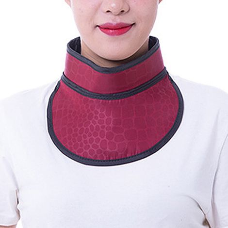 Collier De Protection Thyroïdienne - Plomb 0 5 Mm - Ajustable Velcro - Pour Radiographie Dentaire Et Médicale - 1 Pièce (1/5)