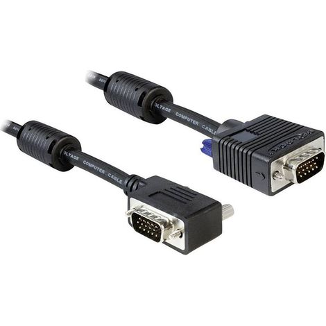 Câble de raccordement VGA Fiche mâle VGA 15 pôles, Fiche mâle VGA 15 pôles 2.00 m noir 83173 vissable Câble VGA R60094 (1/3)