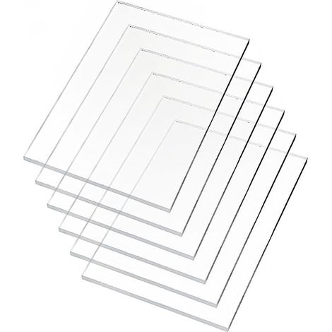 Acrylic Sheet 100 x 150 x 2 mm Photo Frame Glass Replacement Plastic Sheet Plexiglass (1/5)