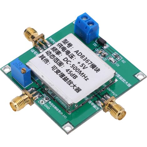 Module d'amplification de signal à gain variable 1-500 MHz, module de signal à large bande radiofréquence 45 dB AD8367 (1/5)