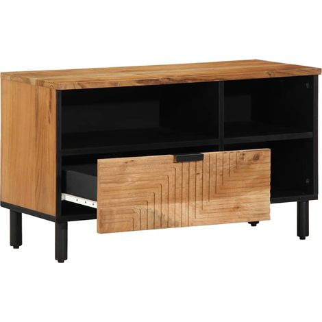 Maison Exclusive - Mobile TV Marrone 80 x 33 x 46 cm Legno di mango massello