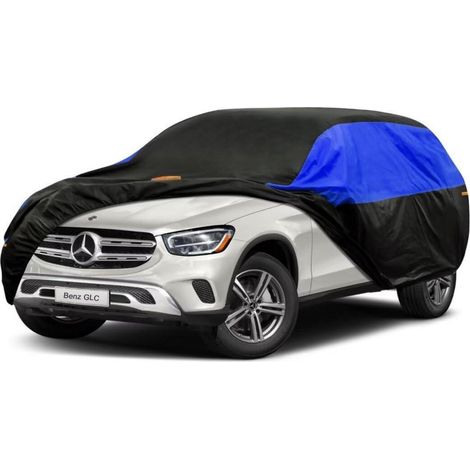 Autoabdeckung Wasserdicht Atmungsaktiv für Benz GLC (2015-2024) Schwarz Blau (1/5)
