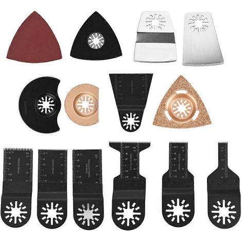 38-teiliges Set Standard-Oszillations-Multitool-Sägeblätter, Elektrowerkzeuge, Schneidwerkzeuge, Schleifpapiere