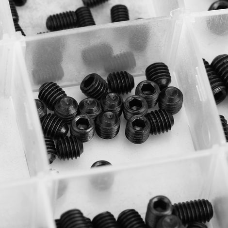 240-teiliges Set Sechskantschrauben aus Kohlenstoffstahl mit Kunststoffkoffer (1/5)