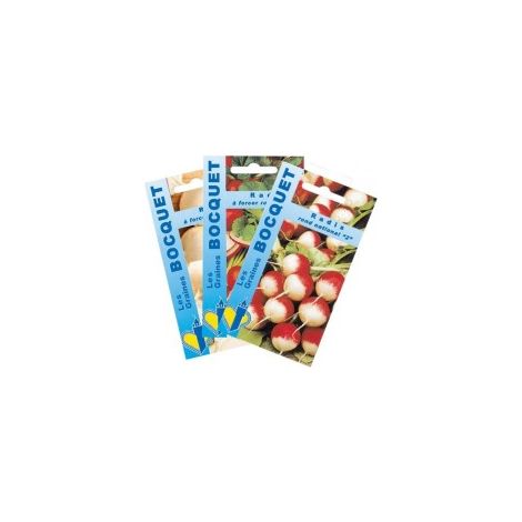 Lot de Radis Ronds (3 sachets de graines à semer) - 30g