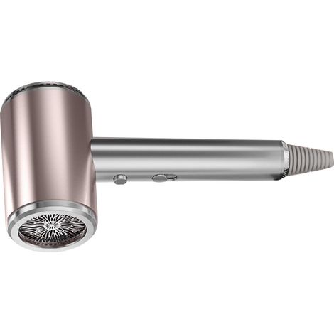 Sèche-cheveux ionique haute puissance, soin lumière bleue, silencieux, pour salon et maison, prise CN 220V, argenté (1/5)