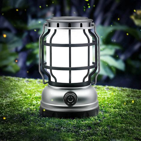 Camping Portable Éclairage Lampe Solaire Rechargeable Éclairage Extérieur Camping Tente Lanterne Power Bank LED Lampe de Poche (1/5)