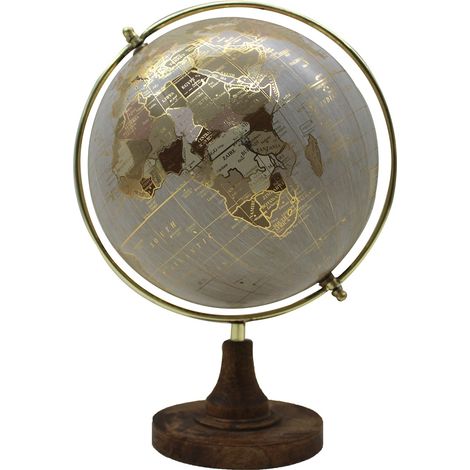 Signes Grimalt Globe Globes Round Grey World 32x23x20cm