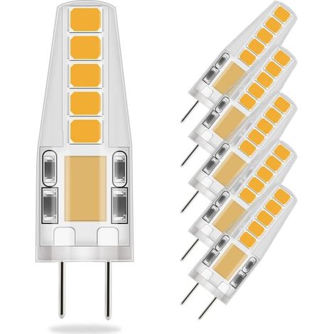 lampadine LED G4, bianco caldo, 36 mm x 9 mm (più simili alle dimensioni tradizionali), 3 W equivalenti a una lampadina alogena da 23 W, 3000 K, AC/DC 12 V (1/5)
