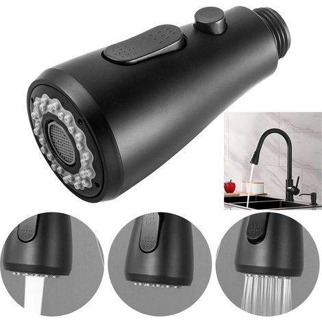 Cabezal rociador de fregadero extensible ABS, cabezal rociador de repuesto para grifos de cocina, grifo de fregadero de cocina de 1/2", 1 pieza (1/3)