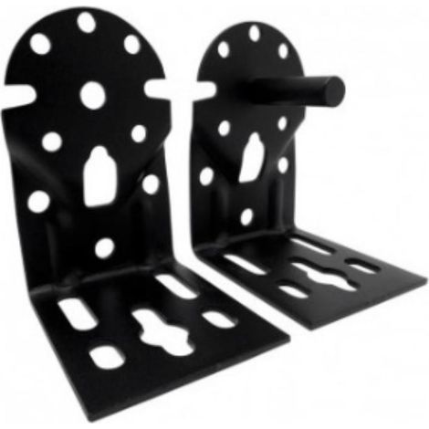 FPLUS juego soporte eje toldo negro , JUEGO SOPORTE EJE TOLDO NEGRO TLD08