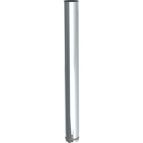 Jeremias PELLET-LINE Längenelement 1000 mm Edelstahl unlackiert Ø 80 mm