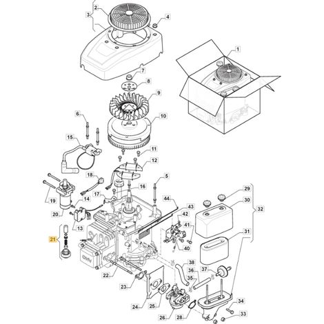 ORIGINAL STIGA Motor-Getriebe-Reparatursatz ST 350 Rasentraktor 118551426/0