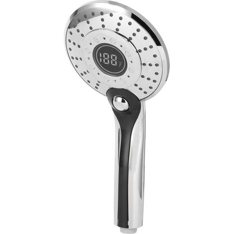 Pommeau De Douche À Main Avec Éclairage LED 3 Couleurs Pulvérisateur G1/2 Accessoire Salle De Bains