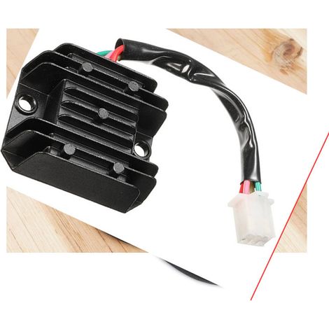 Ersatzteile für Quad und Motorrad: 4-adriger 12V-Gleichrichter GY6 50 150 CG125 200 250 cm³ (1/4)