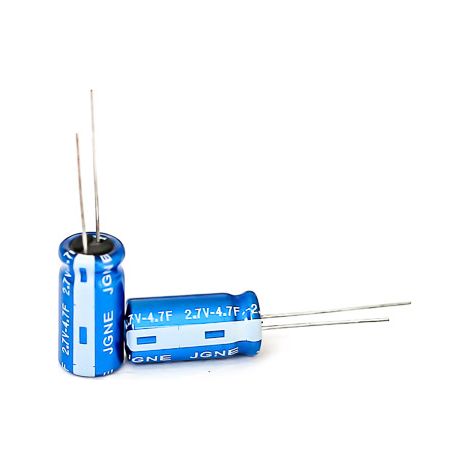 Supercondensateur, 4.5F, 2.7V c.c., Traversant, -40 °C +70 °C