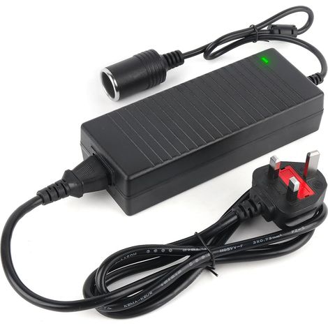 AC 220V to DC 12V Converter, Mains to 12V Adapter, 120W 10A Power Supply Car Socket, Cigarette Lighter Socket Transformer, Car Charger Power Converter for Car Refrigerator/Vacuum Cleaner