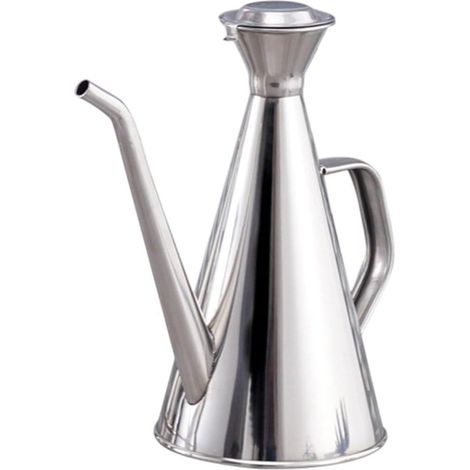 Distributeur D'huile, Pot À Huile en Acier Inoxydable, Réservoir D'huile De Cuisine, Bouteille D'huile, Récipient De Stockage D'huile Anti-Gouttes Anti-poussière pour Sauces Vinaigres, (1/5)