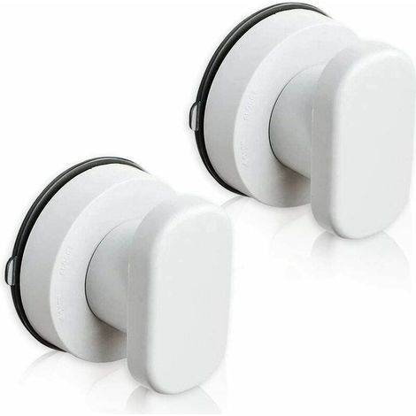 Ulisem Ventouse poignée de porte réfrigérateur tiroir polyvalent salle de bain cuisine poignée ventouse - lot de 2 (1/5)