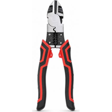 Pince Coupante 9 pouces en Acier Chrome Vanadium Rouge Noir (1/5)