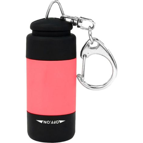 Petite lampe torche puissante Lampe torche LED lumineuse Petite et extrêmement lumineuse Lampe torche porte-clés, résistante à l'eau, idéale pour le camping et la course à pied