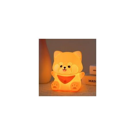 Simpatica luce notturna a forma di panda, lampada ricaricabile per la cameretta dei bambini con timer, adorabile decorazione da scrivania, luminosità regolabile con una semplice pressione, luce nottur