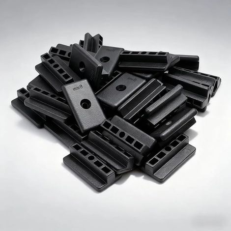 T-Clips Concealed Patio Clips Plastic Composite Decking Fixing Clip for Balconies Garden