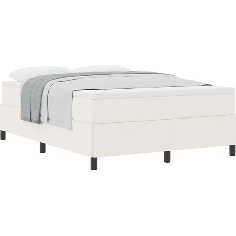 Maison Exclusive - Boxspringbett Creme 140 x 190 cm Cordstoff